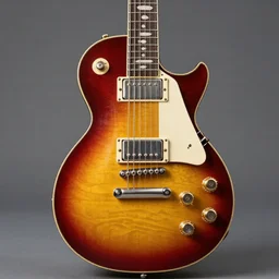gibson les paul vintage sunburst, 3 d hyperrealistic 8 k image style, detailed render, studio photograph