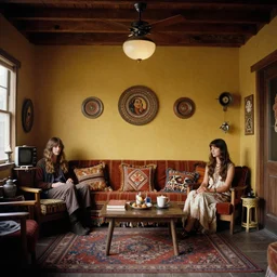 interior photograph hippie cult 1 9 6 0 s f / 1. 4 3 5 mm kodak