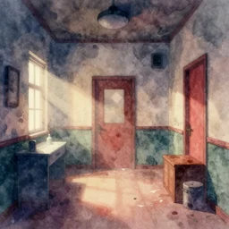 the backrooms, film photography watercolored misty vibrant artstation 8k
