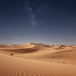 desert with sky with stars in watercolor, cinematic, highly detailed wide, atmospheric lighting, muted colors