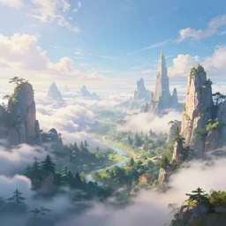 illustration, epic, fantasy, hyper detailed, smooth, unreal engine, sharp focus, ray tracing, heaven, paradise, perfect, utopia, elysium, idyllic, dreamlike, serene, beautiful, peaceful, lovely, wonderful, sublime