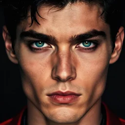 in the style of joshua middleton, clay mann, artgerm, elektra marvel comics 1 9 2 0 s, symmetrical eyes, cinematic lighting