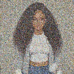 A beautiful, gorgeous, stunning Woman with #E0A37A Skin color, kim kardashian body, South East Asian with round face, cat face, long, Puffy, Afro hair, Small Square Glasses, grey hoodie opened, white T-Shirt, White gloves, Denim Jeans, Character art, rectangle eyes