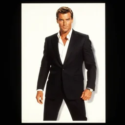 vintage movie poster of james bond by ruan jia