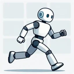 run cycle of a robot, sprite sheet