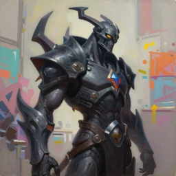 greg manchess portrait painting of dark fantasy spawn as overwatch character, medium shot, asymmetrical, profile picture, organic painting, sunny day, matte painting, bold shapes, hard edges, street art, trending on artstation, by huang guangjian, gil elvgren, ruan jia, greg rutkowski, gaston bussiere