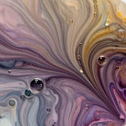 beautiful liquid ink in acrylic paint texture with big oil bubbles. harmonic kilian eng colors marble abstraction. ultradetailed realistic art