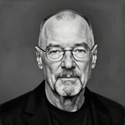 Walter white Black and white painting