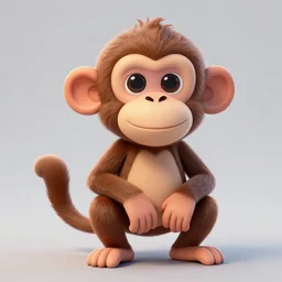 monkey, cartoon, trending on artstation, highly detailed