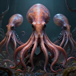 hyperrealistic dslr film still of early cuyler squidbillies, anthropoid cephalopod, stunning 8 k octane comprehensive 3 d render, inspired by istvan sandorfi & greg rutkowski & unreal engine, perfect symmetry, dim volumetric cinematic lighting, extremely hyper - detailed, extremely lifelike attributes & lifelike texture, intricate, masterpiece, artstation, stunning