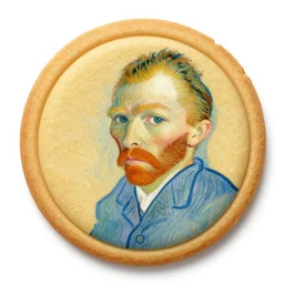 cookie her shlump, make her myk, surreal artwork by vincent van gogh