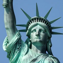Tom Holland as the statue of liberty, photography, realistic, close up