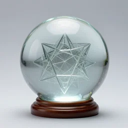 album cover of crystal ball with triangle tesseplation by akihiko yoshida