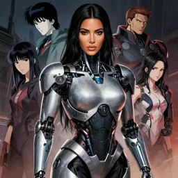 girl wearing exoskeleton | | kim kardashian, fine detail!! anime!! realistic shaded lighting!! dramatic!! poster by ilya kuvshinov katsuhiro otomo ghost - in - the - shell, magali villeneuve, artgerm, jeremy lipkin and michael garmash and rob rey