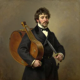 with a bare bodkin? who would fardels bear,, victorian, oil