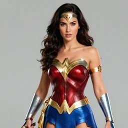 Megan Fox as Wonder Woman, digital art, artstation