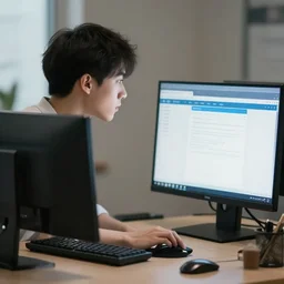 Desktop computer realizing himself as a person