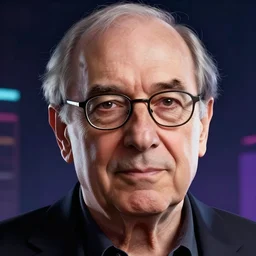 close - up portrait of noam chomsky, cyberpunk dark fantasy art, gta 5 cover, official fanart behance hd artstation by jesper ejsing, by rhads, makoto shinkai and lois van baarle, ilya kuvshinov, ossdraws