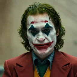 Live Action Still of Jerma in The Joker movie, real life, hyperrealistic, ultra realistic, realistic, highly detailed, epic, HD quality, 8k resolution, body and headshot, film still