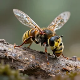 humanization wasp with sword