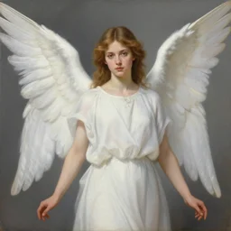 a painting of a beautiful angel by rebecca guay and by john william waterhouse and by arthur rackham and by alphonse mucha, art noveau, detailed, proportional