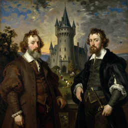 no people. Solomon Joseph Solomon and Richard Schmid and Jeremy Lipking victorian genre painting portrait painting ofa fairy tail wizards castle tower