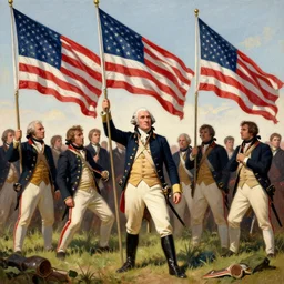 assassination of george washington revolutionary war american flags, futurisim