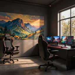 gaming room, highly exposed
