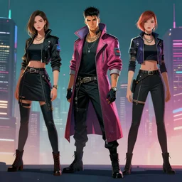 javier. concept art of a perceptive cyberpunk artist in fashionable clothing. cyberpunk 2 0 7 7 character design by laurie greasley and sherree valentine daines. concept art of cyber city background by pascal blanche