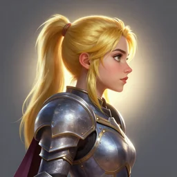 side - profile painted potrait of imogen poots as a paladin, bright backlit, key lighting, smooth, gaudy colors, octane render aesthetic, dota matte painting concept art, official fanart behance hd artstation by jesper ejsing, by rhads and lois van baarle and ilya kuvshinov and rossdraws