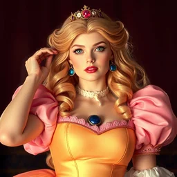 elle fanning as princess peach