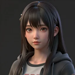 clothed, worksafe. cgsociety, by wlop, ilya kuvshinov, krenz cushart, greg rutkowski, trending on artstation. zbrush sculpt, octane, maya, houdini, vfx. close - up face of a cute young gorgeous anime japanese filipino j - pop av idol girl. cinematic dramatic atmosphere, sharp focus, soft volumetric studio lighting.