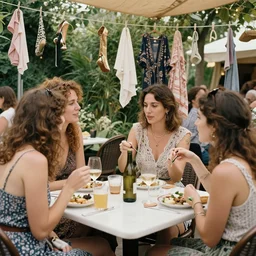 depictions of social encounters, depictions of the scene and free love hangs - often al fresco,