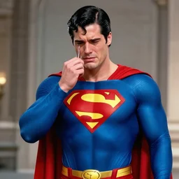 superman crying 4k photograph