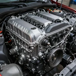 zetec car engine, highly detailed, 8 k, masterpiece, super resolution.