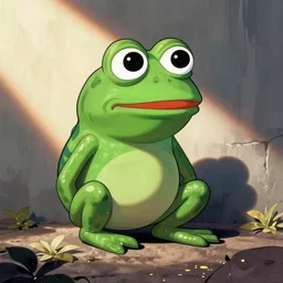pepe the frog, by Jasper Johns and Alex Katz and Matt Furie,