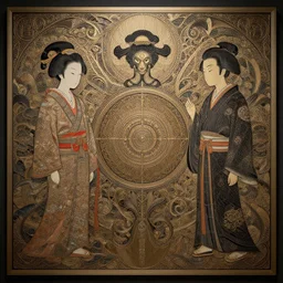 classical japanese artwork intricate artwork by tooth wu and wlop and beeple. octane render, trending on artstation, greg rutkowski very coherent symmetrical artwork. cinematic, hyper realism, high detail, octane render, 8 k