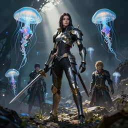 concept art of comiket cosplay, pinterest, flickr, instagram, by beksinski, by rembrandt, battle angel alita, jellyfish