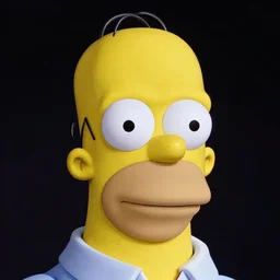 studio portrait of man that looks excactly like homer simpson, lookalike, as if homer simpson came to life, soft light, black background, fine details, close - up, award winning photo by george hurrell