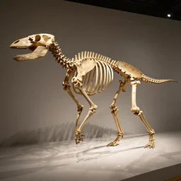 quetzalcoatlus skeleton. museum exhibit, oxford, studio lighting