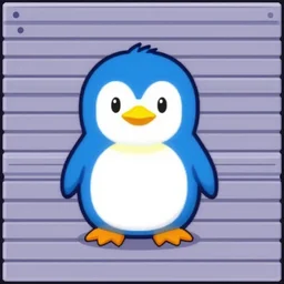 blue penguin, snes spritesheet