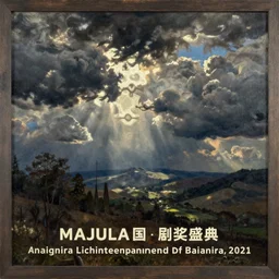 Majula, oil on canvas, extremely detailed,