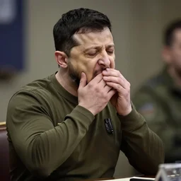 zelensky is vomiting by giger
