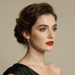 a kaleidoscopic portrait of an elegant lady