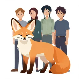fennec fox, clean cel shaded vector art. shutterstock. behance hd by lois van baarle, artgerm, helen huang, by makoto shinkai and ilya kuvshinov, rossdraws, illustration