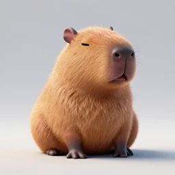 capybara, unity 3 d render, photorealistic, trending on artstation