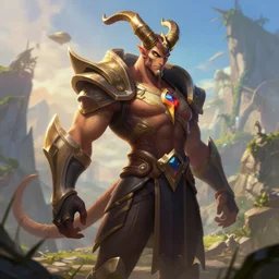 capricorn zodiac character concept art, digital illustration, semi realistic, trending on artstation, epic composition, scenic background, 8 k uhd, masterpiece, league of legends splash art, octane render, highly detailed, perfect lineart