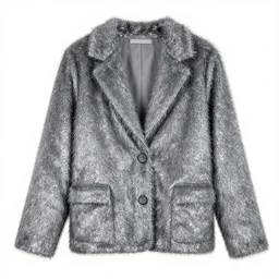 bizarre fashion photo shoot, glitter, metallic, fuzzy, texture