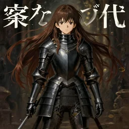 baroque oil painting japanese light novel cover illustration lotr anime key visual full body action shot | young girl black military crusader armour with long flowing brown hair | symmetrical perfect face fine detail delicate features quiet gaze | moody lighting bokeh | trending pixiv fanbox | greg rutkowski makoto shinkai takashi takeuchi studio ghibli