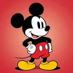 mickey mouse blotter art